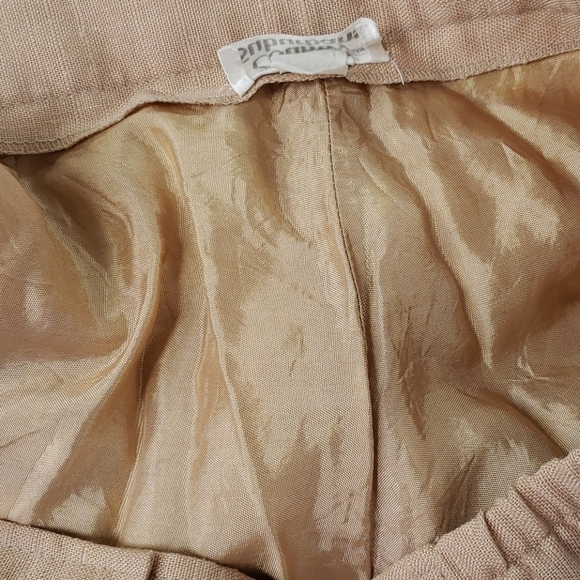 Vtg Linen Lined Trousers Tan 30x31 14 EUC - Picture 11 of 13